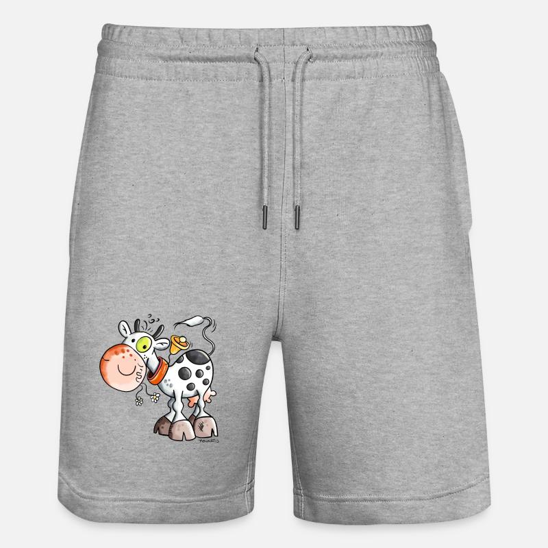 Mignon Vache - Short de jogging bio TRAINER Stanley/Stella unisexe - gris chiné