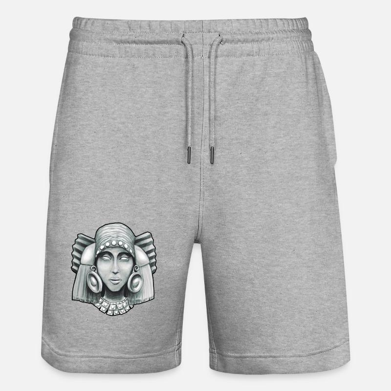 déesse aztèque Chalchiuhtlicue 2 - Short de jogging bio TRAINER Stanley/Stella unisexe - gris chiné