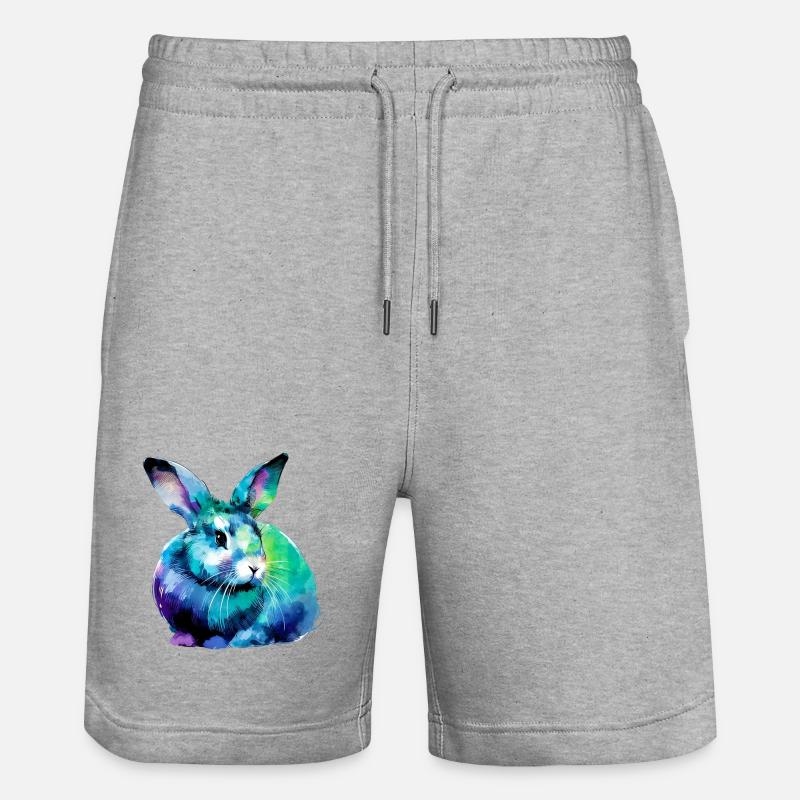Lapin - Short de jogging bio TRAINER Stanley/Stella unisexe - gris chiné