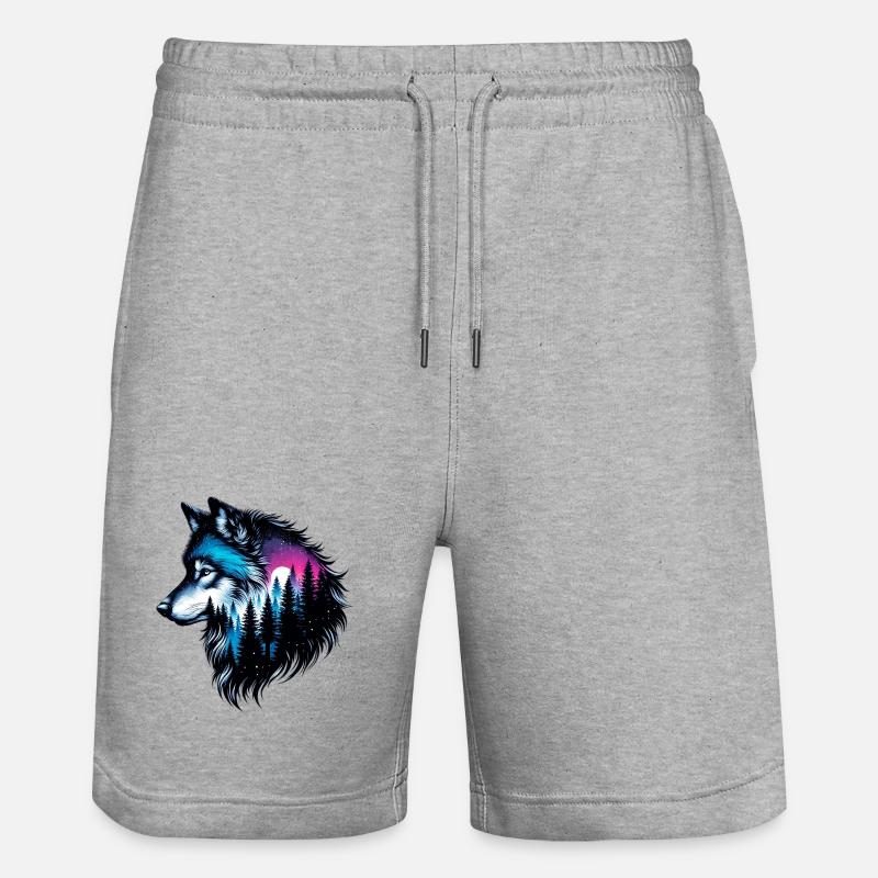 Loup - Short de jogging bio TRAINER Stanley/Stella unisexe - gris chiné
