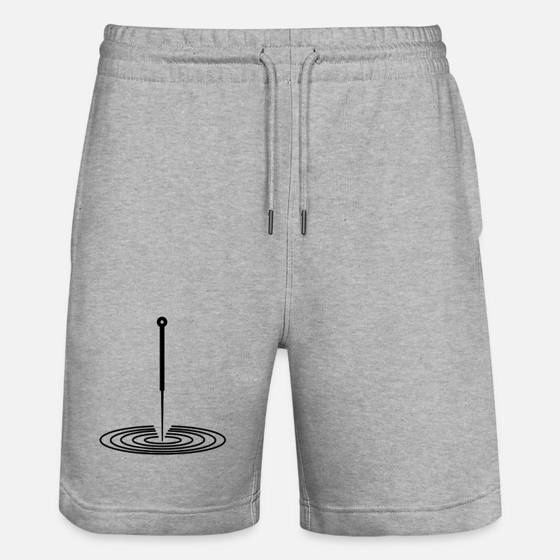Akupunktur-Logo - Stanley/Stella Unisex Bio Joggingshorts Trainer  - Grau meliert