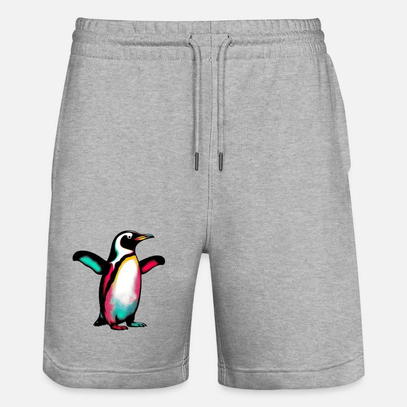 Pingouin - Short de jogging bio TRAINER Stanley/Stella unisexe - gris chiné
