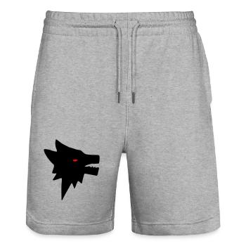 Loup - Short de jogging bio TRAINER Stanley/Stella unisexe - gris chiné - Devant - Nik (191cm) & Marisol (170cm)