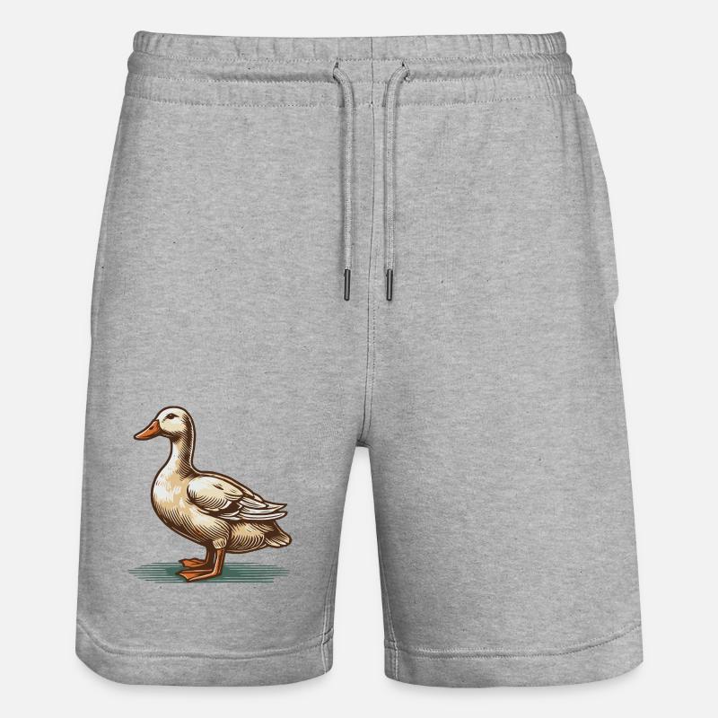 Canard - Short de jogging bio TRAINER Stanley/Stella unisexe - gris chiné