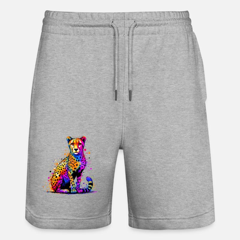 Guépard - Short de jogging bio TRAINER Stanley/Stella unisexe - gris chiné