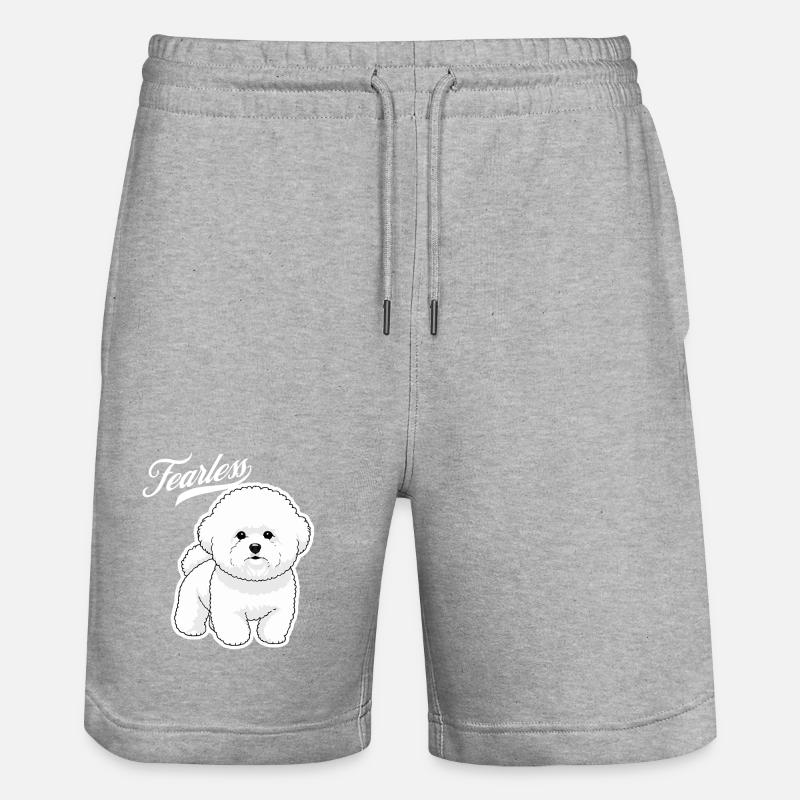 Caniche Courage  - Short de jogging bio TRAINER Stanley/Stella unisexe - gris chiné
