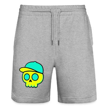 Casquette fluo Streetwear - Short de jogging bio TRAINER Stanley/Stella unisexe - gris chiné - Devant - Nik (191cm) & Marisol (170cm)