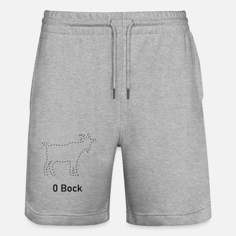 Null Bock - Stanley/Stella Unisex Bio Joggingshorts Trainer  - Grau meliert