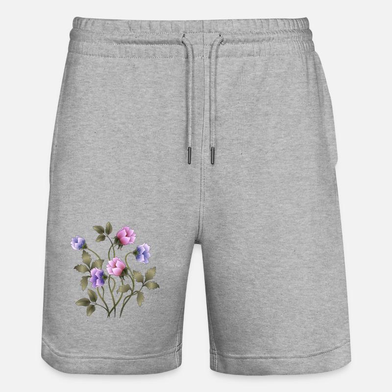 Fleur - Short de jogging bio TRAINER Stanley/Stella unisexe - gris chiné