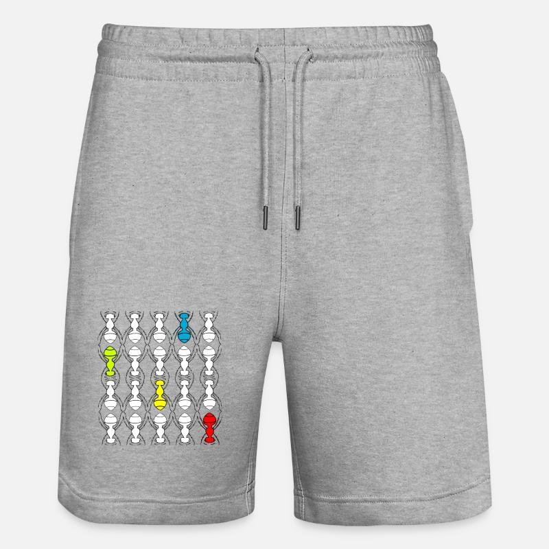Fourmis - Short de jogging bio TRAINER Stanley/Stella unisexe - gris chiné