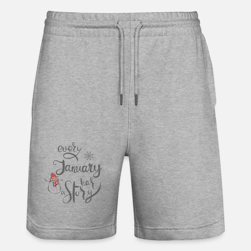 Janvier - Short de jogging bio TRAINER Stanley/Stella unisexe - gris chiné
