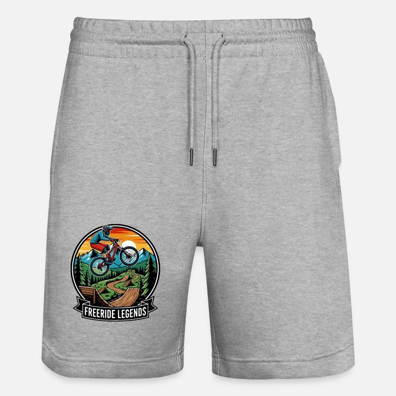 Motif VTT VTT Enduro Freeride Legends - Short de jogging bio TRAINER Stanley/Stella unisexe - gris chiné