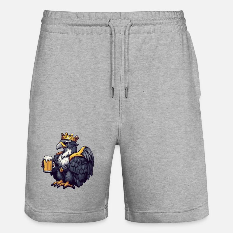 Roi de la Bière Harpie Bird - Short de jogging bio TRAINER Stanley/Stella unisexe - gris chiné