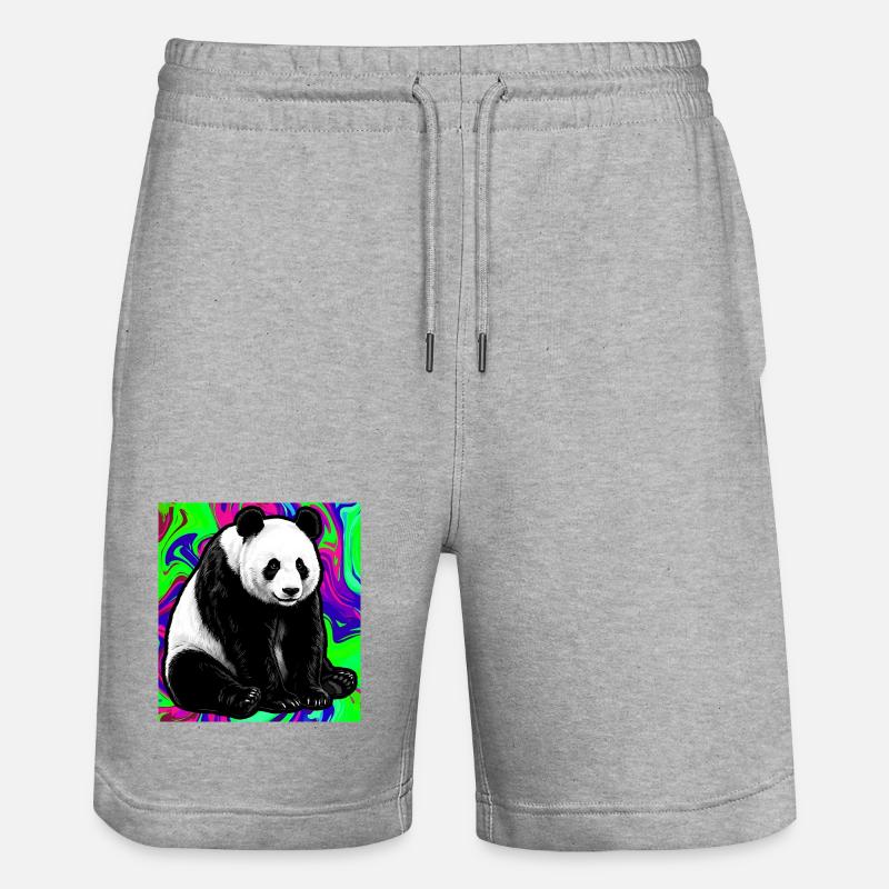 panda - Short de jogging bio TRAINER Stanley/Stella unisexe - gris chiné