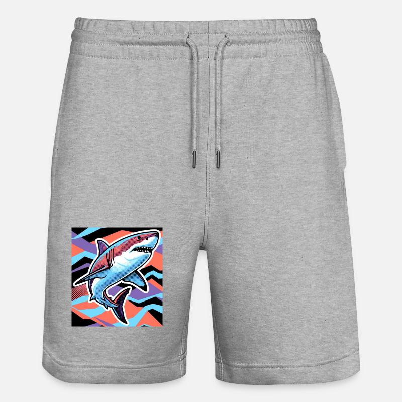 Requin - Short de jogging bio TRAINER Stanley/Stella unisexe - gris chiné
