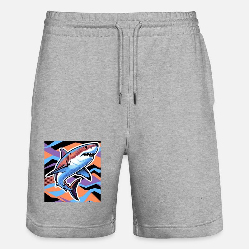Requin - Short de jogging bio TRAINER Stanley/Stella unisexe - gris chiné
