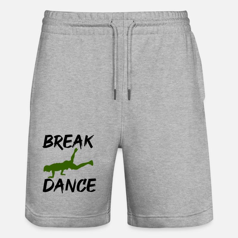 Breakdance - Short de jogging bio TRAINER Stanley/Stella unisexe - gris chiné