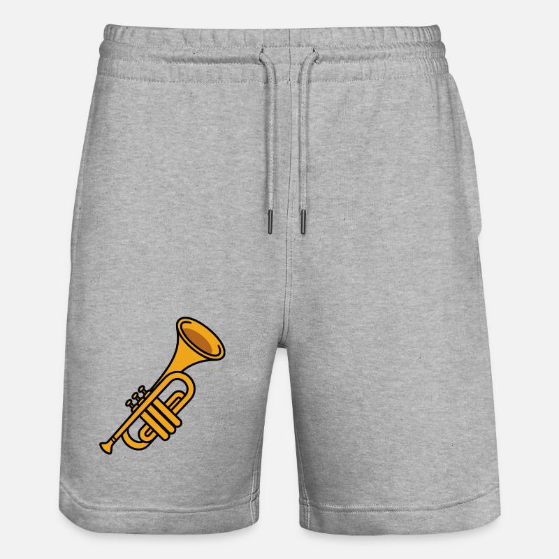 Trompette - Short de jogging bio TRAINER Stanley/Stella unisexe - gris chiné