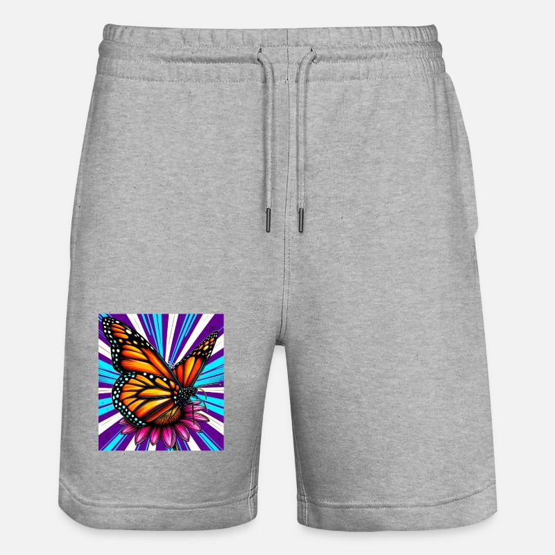 papillon - Short de jogging bio TRAINER Stanley/Stella unisexe - gris chiné