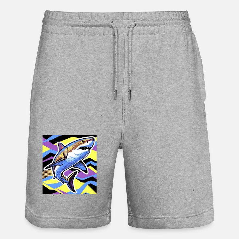 Requin - Short de jogging bio TRAINER Stanley/Stella unisexe - gris chiné