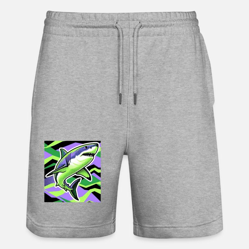 Requin - Short de jogging bio TRAINER Stanley/Stella unisexe - gris chiné