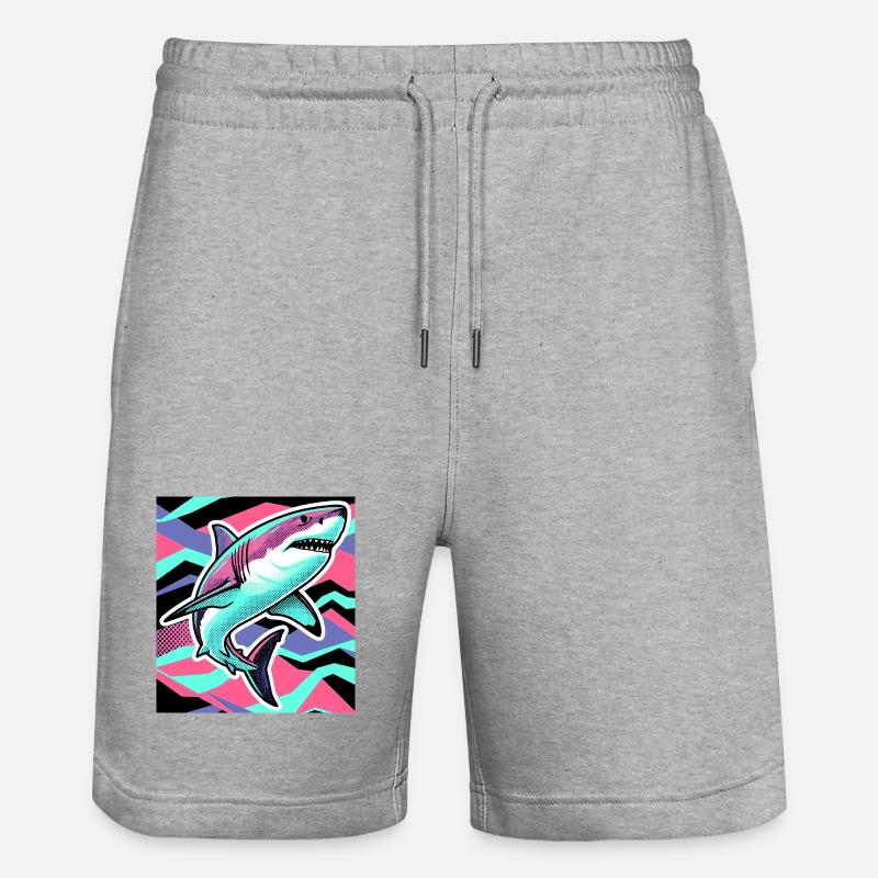 Requin - Short de jogging bio TRAINER Stanley/Stella unisexe - gris chiné