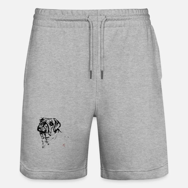 pug - Short de jogging bio TRAINER Stanley/Stella unisexe - gris chiné