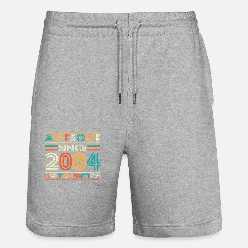 Impressionnant depuis 2004 - Short de jogging bio TRAINER Stanley/Stella unisexe - gris chiné