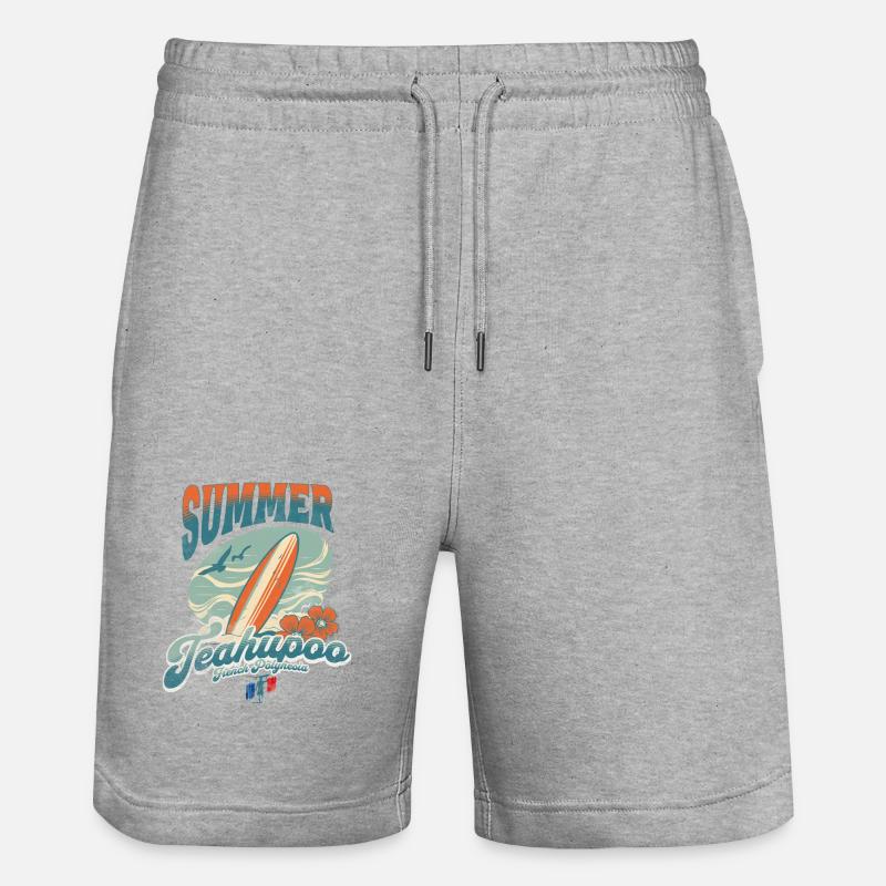 Summer Vibes 2024 Teahupoo - Short de jogging bio TRAINER Stanley/Stella unisexe - gris chiné
