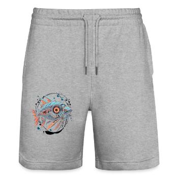 Bahamas Fun Funny Dictons Animal Gift Animation - Short de jogging bio TRAINER Stanley/Stella unisexe - gris chiné - Devant - Nik (191cm) & Marisol (170cm)