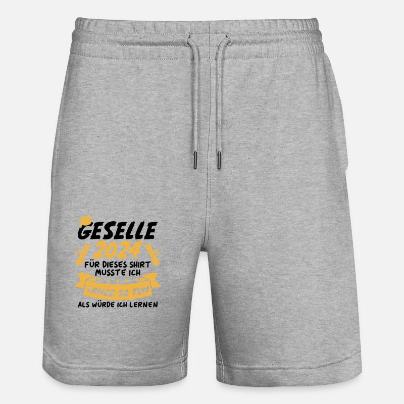 Compagnon 2024 - Short de jogging bio TRAINER Stanley/Stella unisexe - gris chiné