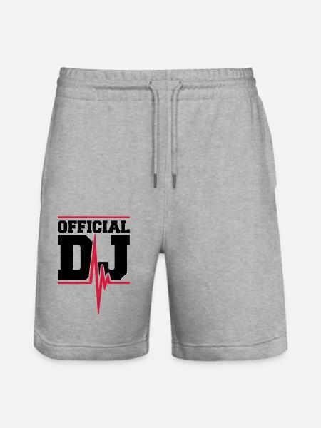 Official DJ Music Pulse - Stanley/Stella Trainer Unisex Organic Jogging Shorts - heather grey