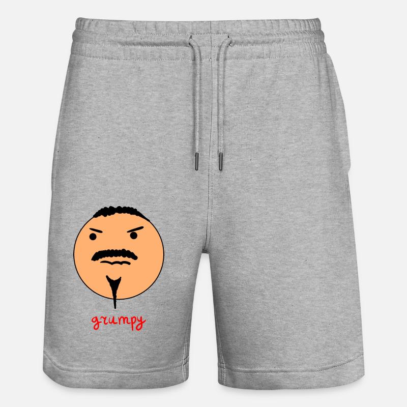 / grumpy - Short de jogging bio TRAINER Stanley/Stella unisexe - gris chiné