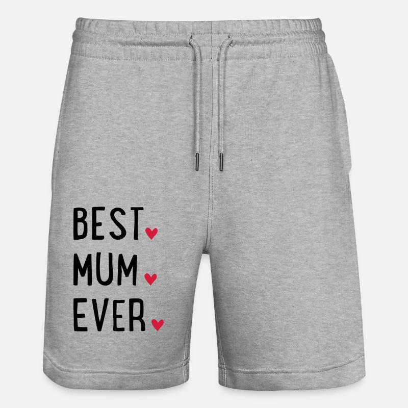 La meilleure maman - Short de jogging bio TRAINER Stanley/Stella unisexe - gris chiné