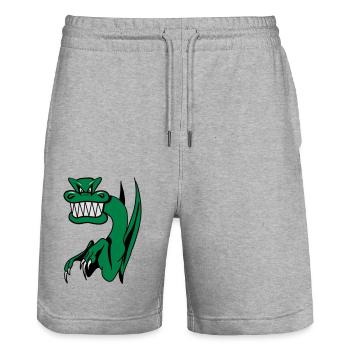 Drache miee laune böse witzig Cool Comic - Stanley/Stella Unisex Bio Joggingshorts Trainer  - Grau meliert - Vorne - Nik (191cm) & Marisol (170cm)