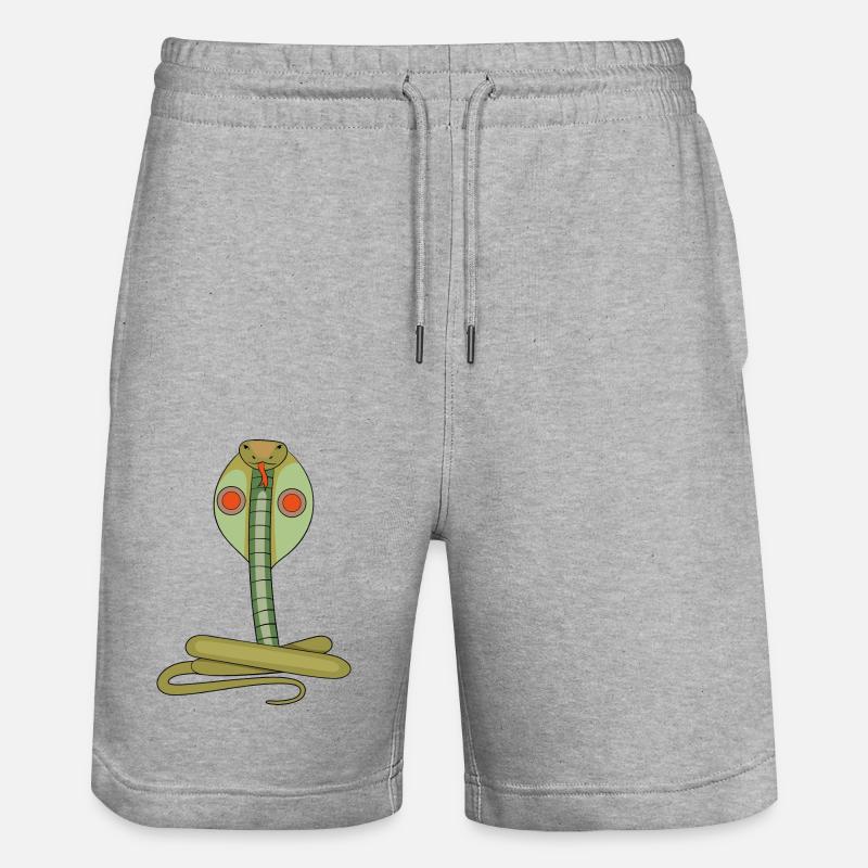 Serpent - Short de jogging bio TRAINER Stanley/Stella unisexe - gris chiné