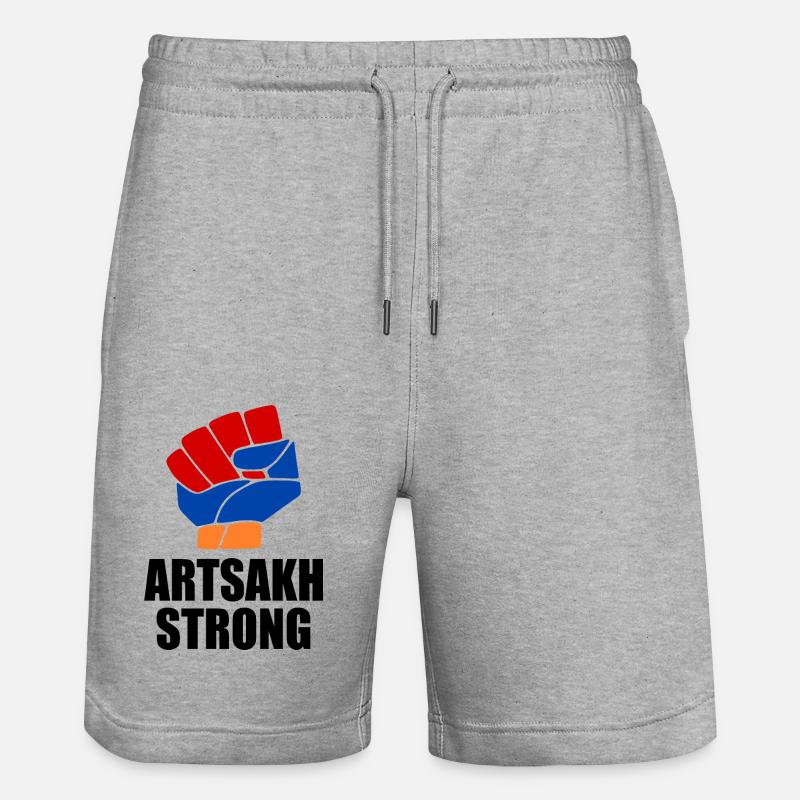 Artsakh strong - Short de jogging bio TRAINER Stanley/Stella unisexe - gris chiné