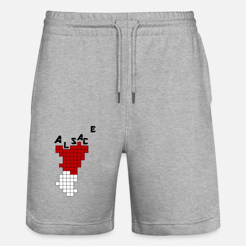 Alsace Jeu Vidéo Cube - Short de jogging bio TRAINER Stanley/Stella unisexe - gris chiné