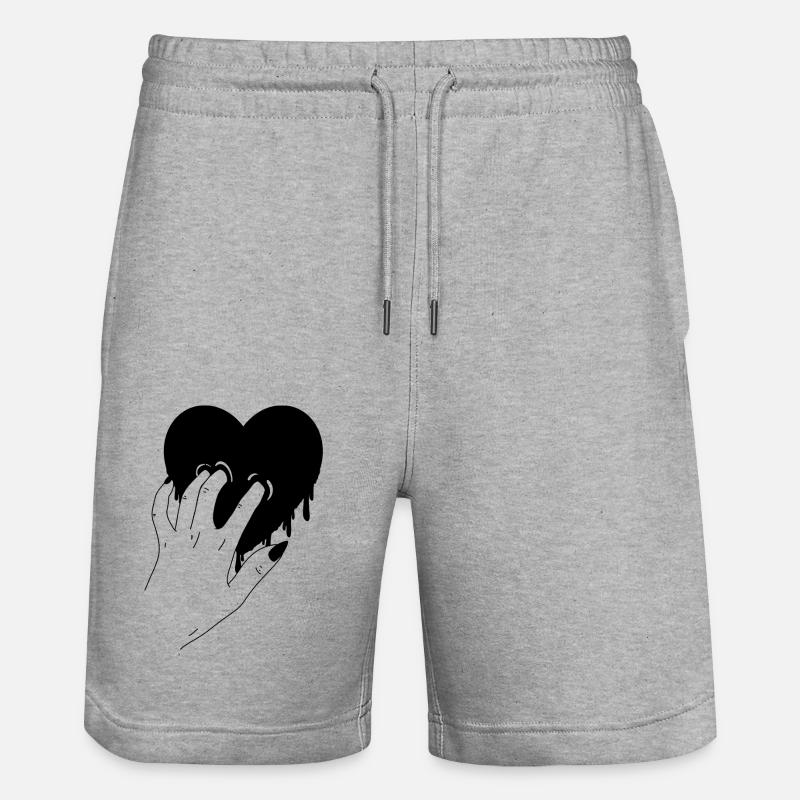 Crève-cœur - Short de jogging bio TRAINER Stanley/Stella unisexe - gris chiné