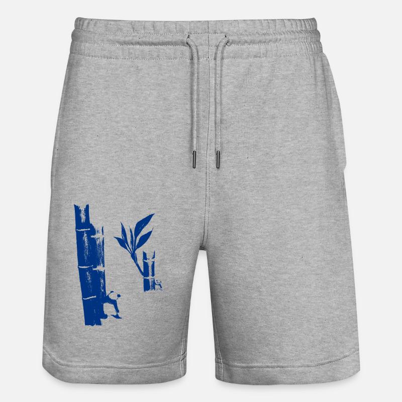 Pandas - Short de jogging bio TRAINER Stanley/Stella unisexe - gris chiné