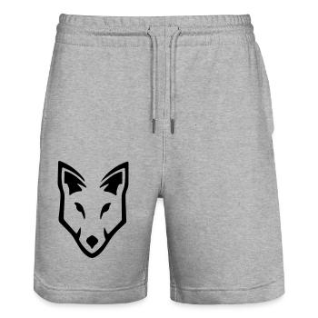Wolf - Stanley/Stella Unisex Bio Joggingshorts Trainer  - Grau meliert - Vorne - Nik (191cm) & Marisol (170cm)