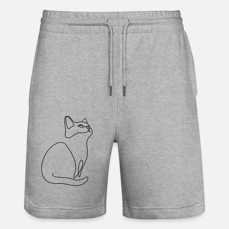 Chaton Chat Chat - Short de jogging bio TRAINER Stanley/Stella unisexe - gris chiné