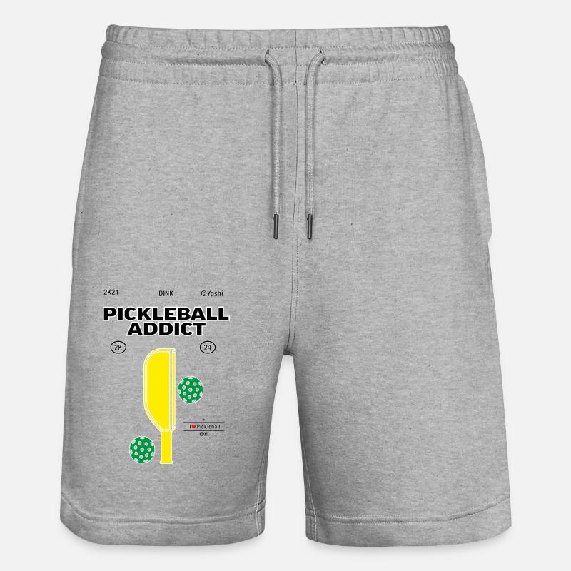 Le pickleball - Short de jogging bio TRAINER Stanley/Stella unisexe - gris chiné