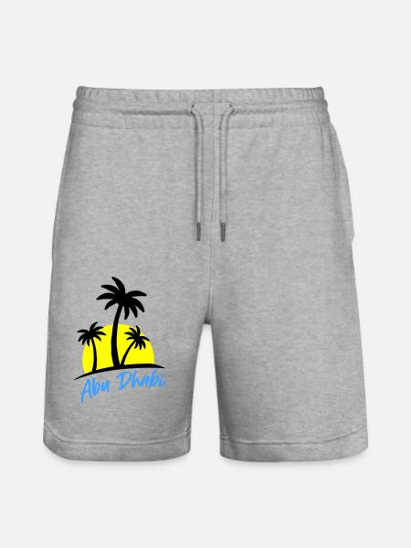 Abu Dhabi - Stanley/Stella Trainer Unisex Organic Jogging Shorts - heather grey