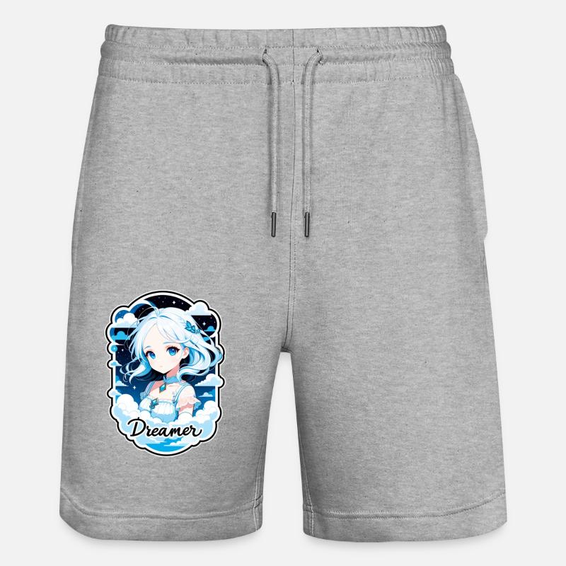 Träumer - Träumer - Träumer - Traum - Träumerei - Stanley/Stella Unisex Bio Joggingshorts Trainer  - Grau meliert