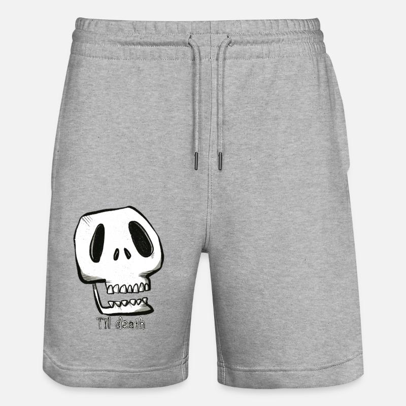 til death - Short de jogging bio TRAINER Stanley/Stella unisexe - gris chiné