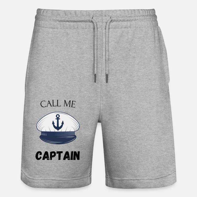 Appelez-moi le capitaine - Short de jogging bio TRAINER Stanley/Stella unisexe - gris chiné