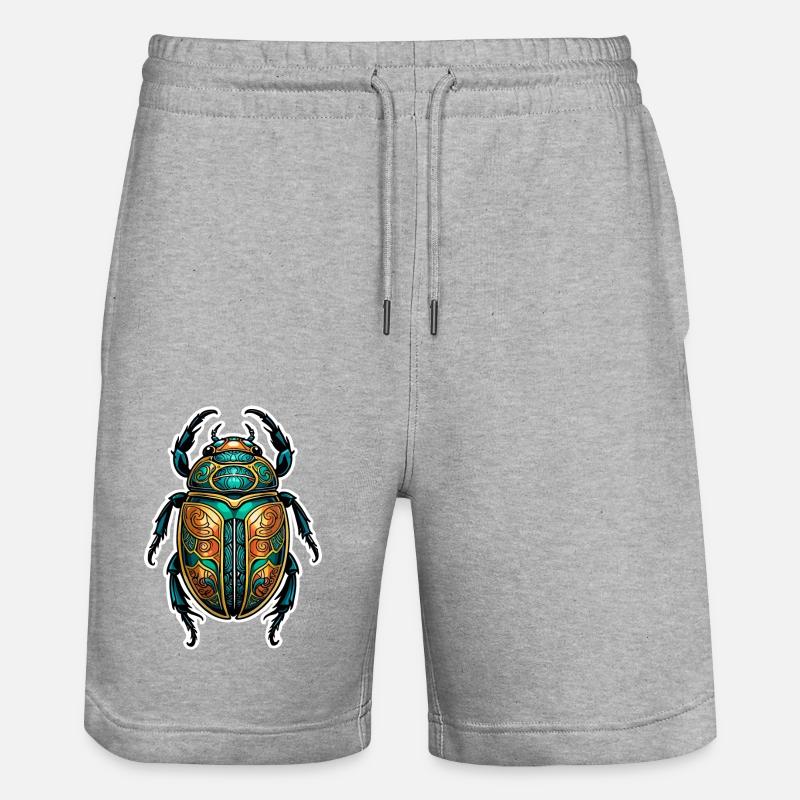 Scarabée Néo Traditionnel - Short de jogging bio TRAINER Stanley/Stella unisexe - gris chiné