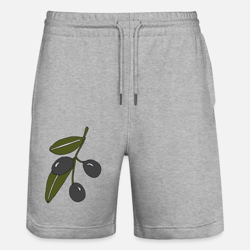 Rameau d’olivier - Short de jogging bio TRAINER Stanley/Stella unisexe - gris chiné