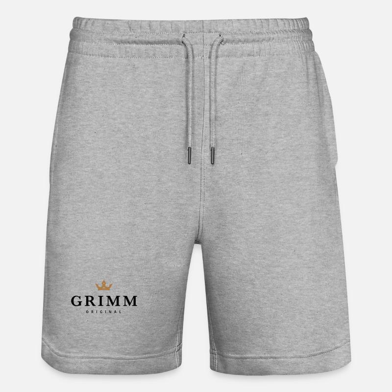 Grimm - Stanley/Stella Unisex Bio Joggingshorts Trainer  - Grau meliert
